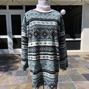 Vintage Victoria’s Secret V Sport Oversized Nordic Fleece Tunic S Small RARE